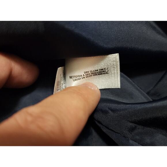 OLD NAVY Mens XL TALL Wool Peacoat Blue Insulated Double Breasted Anchor Buttons - Picture 6 of 12